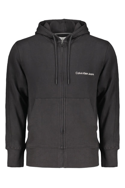 CALVIN KLEIN MEN'S BLACK ZIP SWEATSHIRT-0