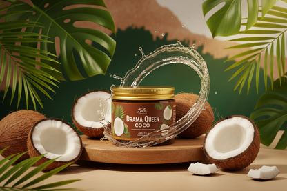 Lola Cosmetics Drama Queen Coco es la solución ideal para quienes buscan restaurar la vitalidad de cabellos secos y frágiles. 
Este tratamiento es completamente vegano, libre de crueldad y hipoalergénico.
Además, ha sido testeado dermatológicamente
La línea Drama Queen de Lola Cosmetics está diseñada para quienes desean un cabello espectacular 